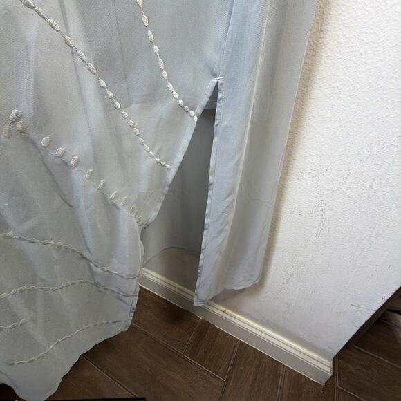 Soft Surroundings large Ibiza Georgette Embroidered Maxi Dress victorian NWT - Picture 6 of 13